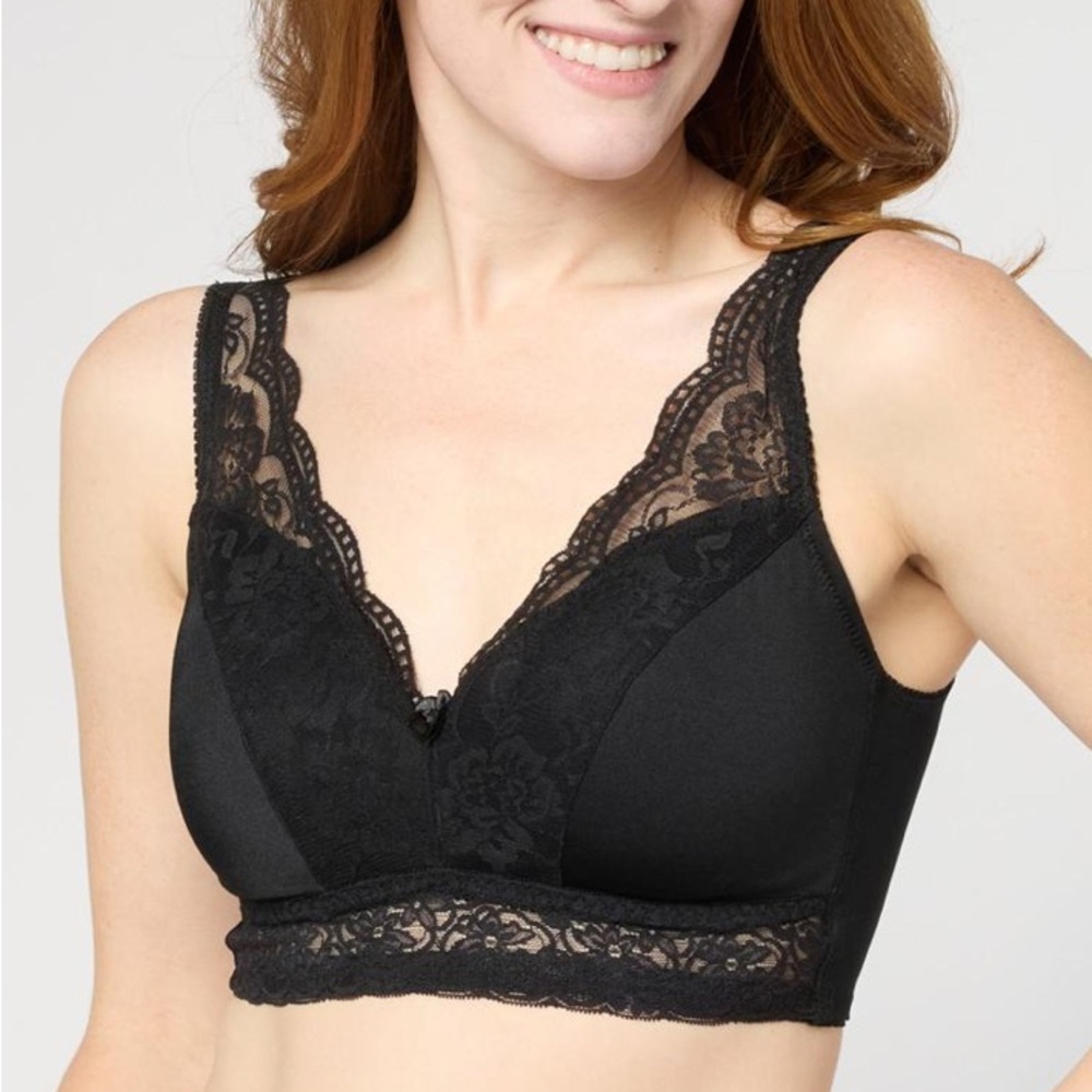 Rhonda Shear Classic Pin-Up Bra with Lace Detail size XS